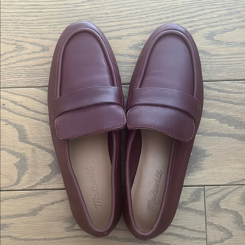 Madewell Womens’s Lacey Burgundy Loafers Size 7.5